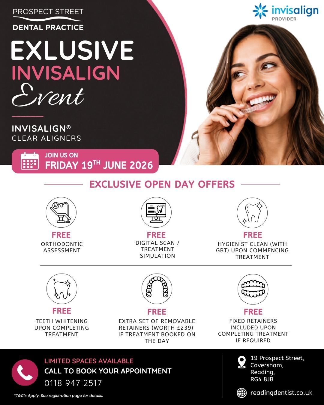 Exclusive Invisalign Open Day on Friday 19th June 2026